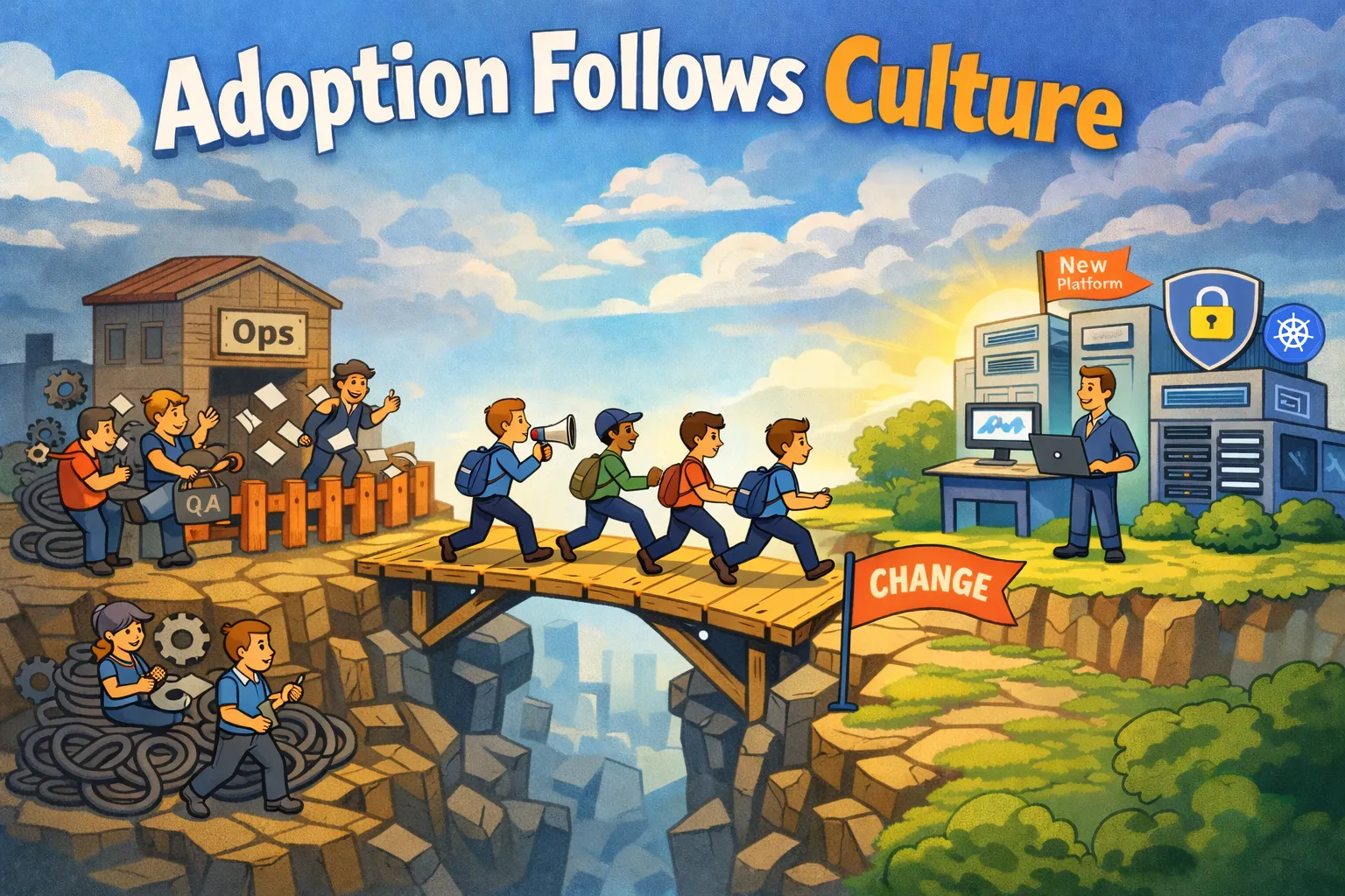 Adoption Follows Culture illustration
